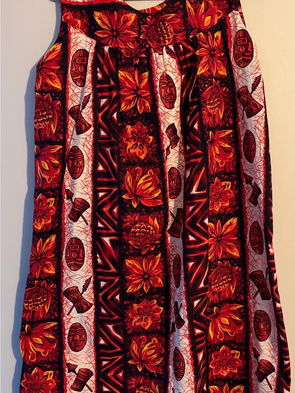 Vintage Hawaiian Dress 100% Cotton 14